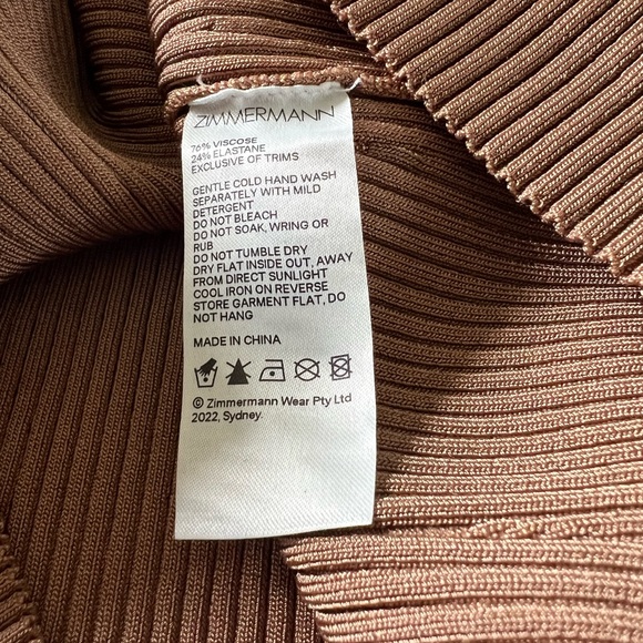 Zimmerman ribbed cut out top - Picture 3 of 7